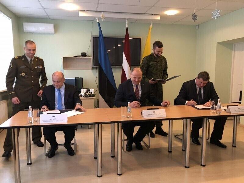 The defense ministers of the Baltic states met earlier this week.
