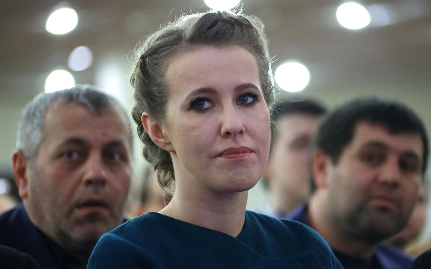 Ksenija Sobtšak loodab protestihäältele.