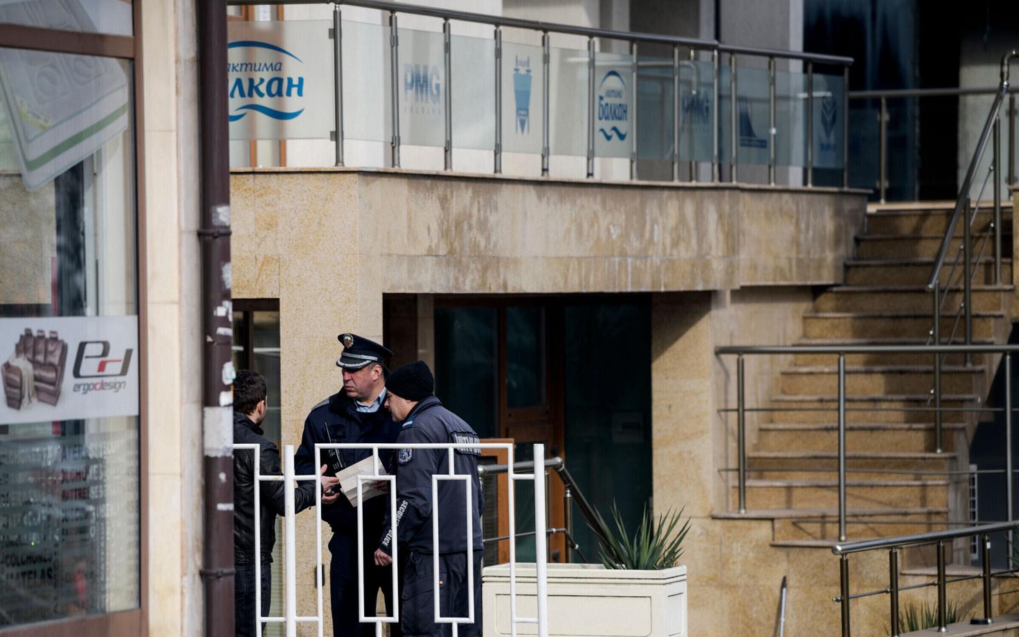 Bulgaaria politseinikud kuriteo sündmuskohal Sofias 8. jaanuaril.
