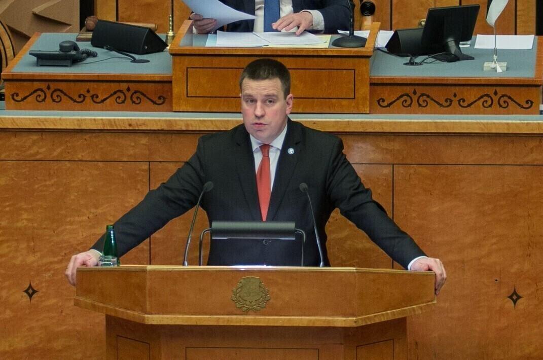Премьер-министр Юри Ратас в Рийгикогу.