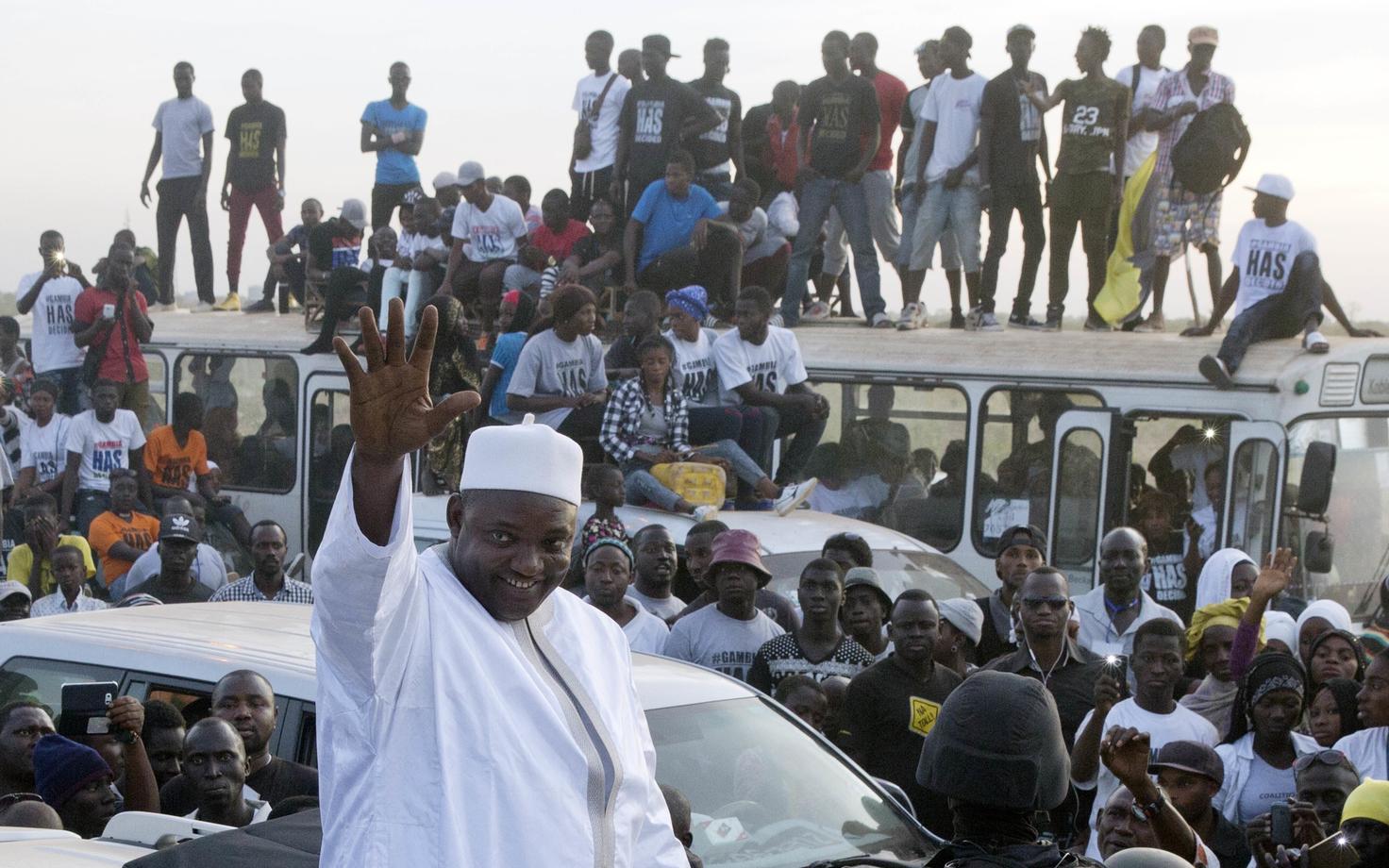 Gambia president Adama Barrow.