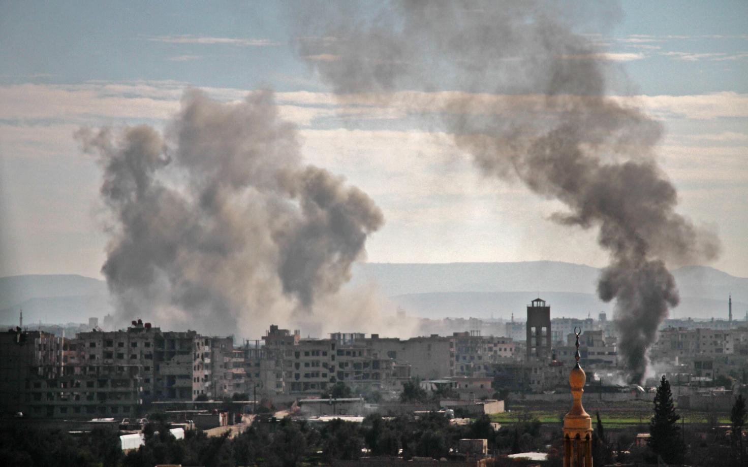 Восточная Гута под обстрелом. Иллюстративное фото.