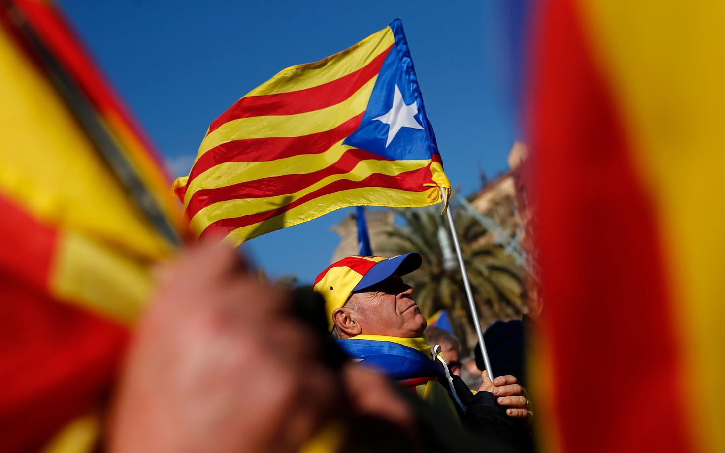 Kataloonia iseseisvusmeelsete lipp.