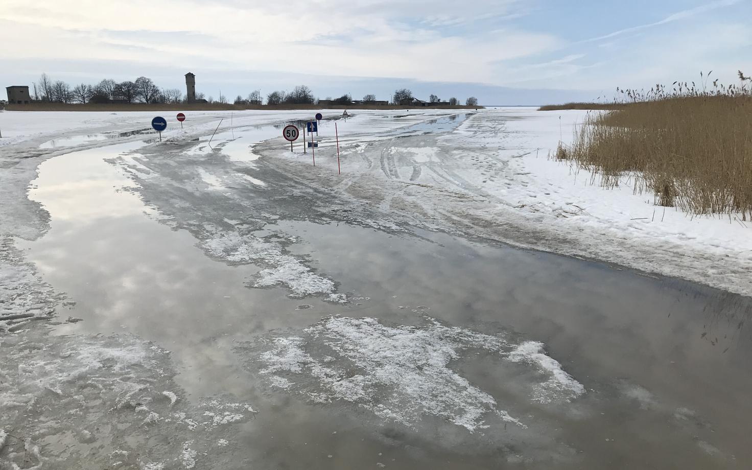 The Haapsalu-Noarootsi ice route is working for the time being at least (picture is illustrative).
