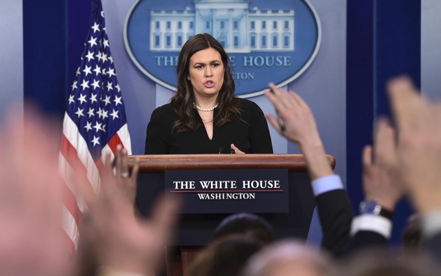 Valge Maja pressiesindaja Sarah Huckabee Sanders.