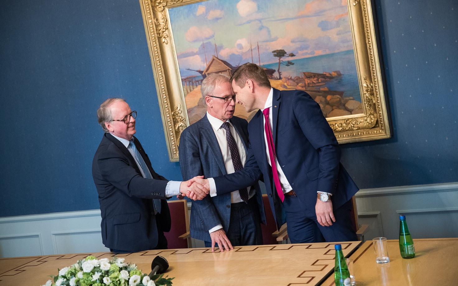 Энн Ээсмаа, Эйки Нестор и Ханно Певкур.