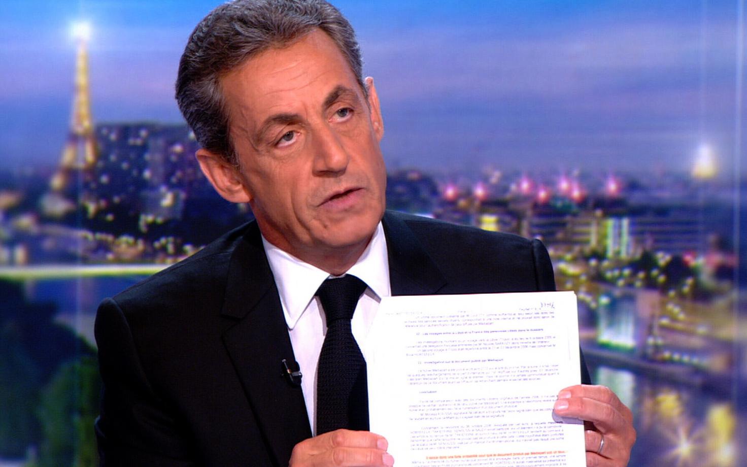 Ekspresident Nicolas Sarkozy 22. märtsil TF1 eetris.