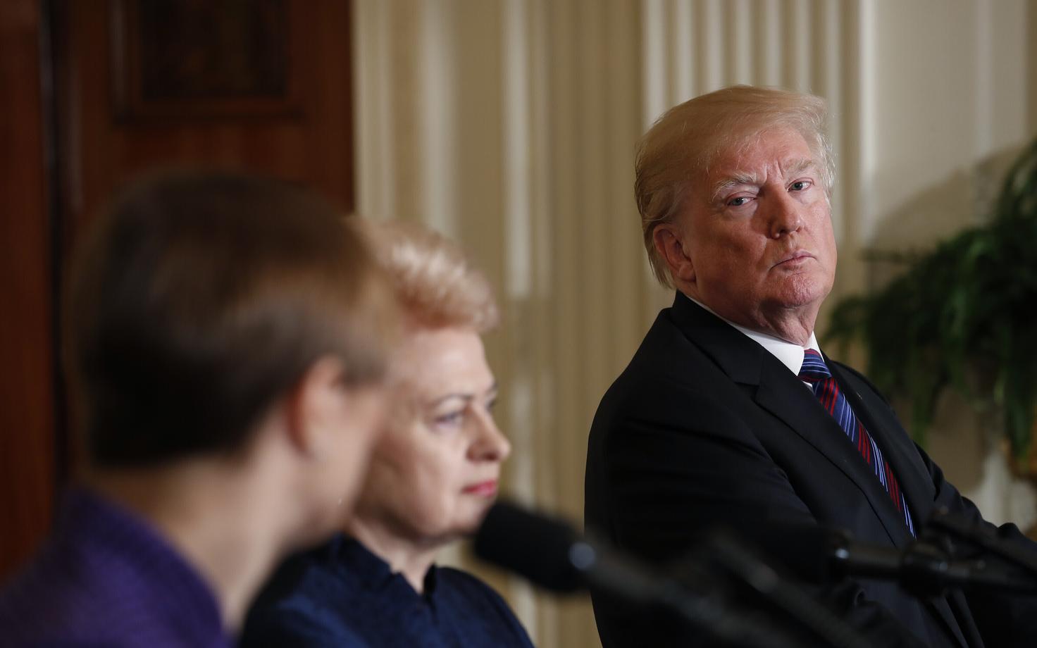 USA president Donald Trump pressikonverentsil.