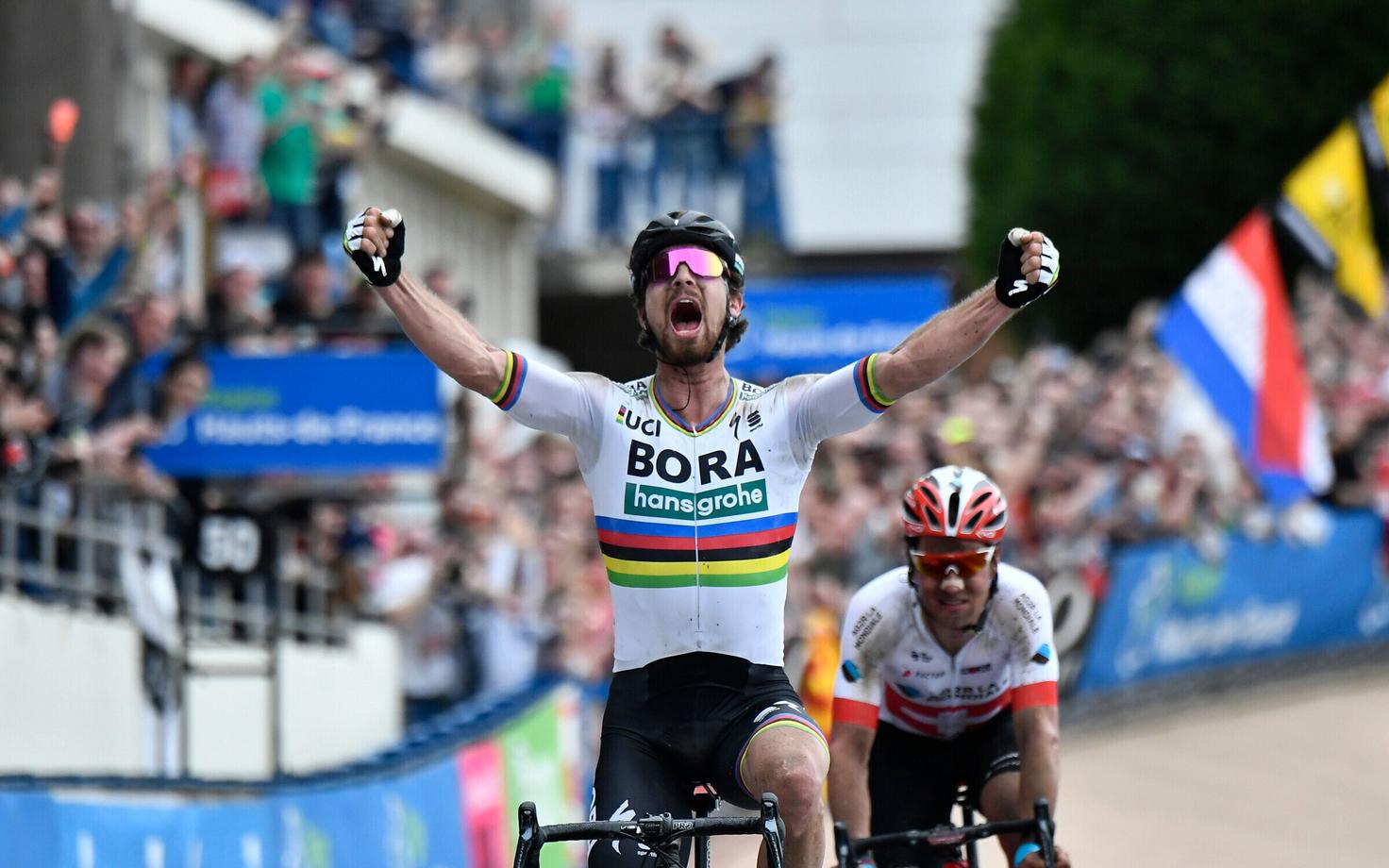 Peter Sagan tänavusel Pariisi-Roubaixi klassikul.