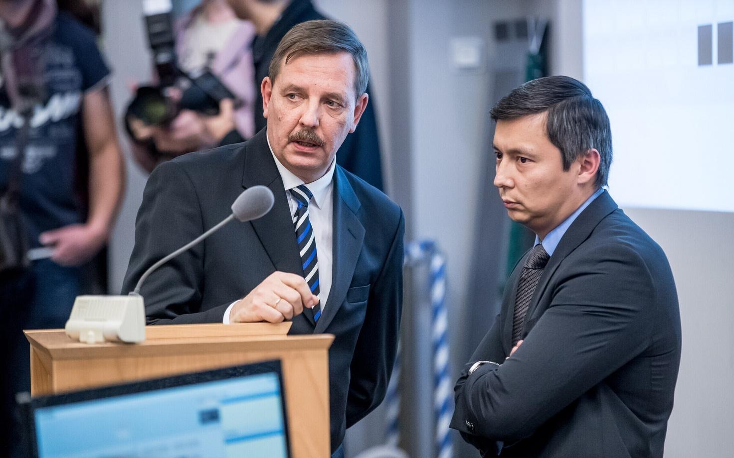 Мэр Таллинна Таави Аас и председатель горсобрания Михаил Кылварт.