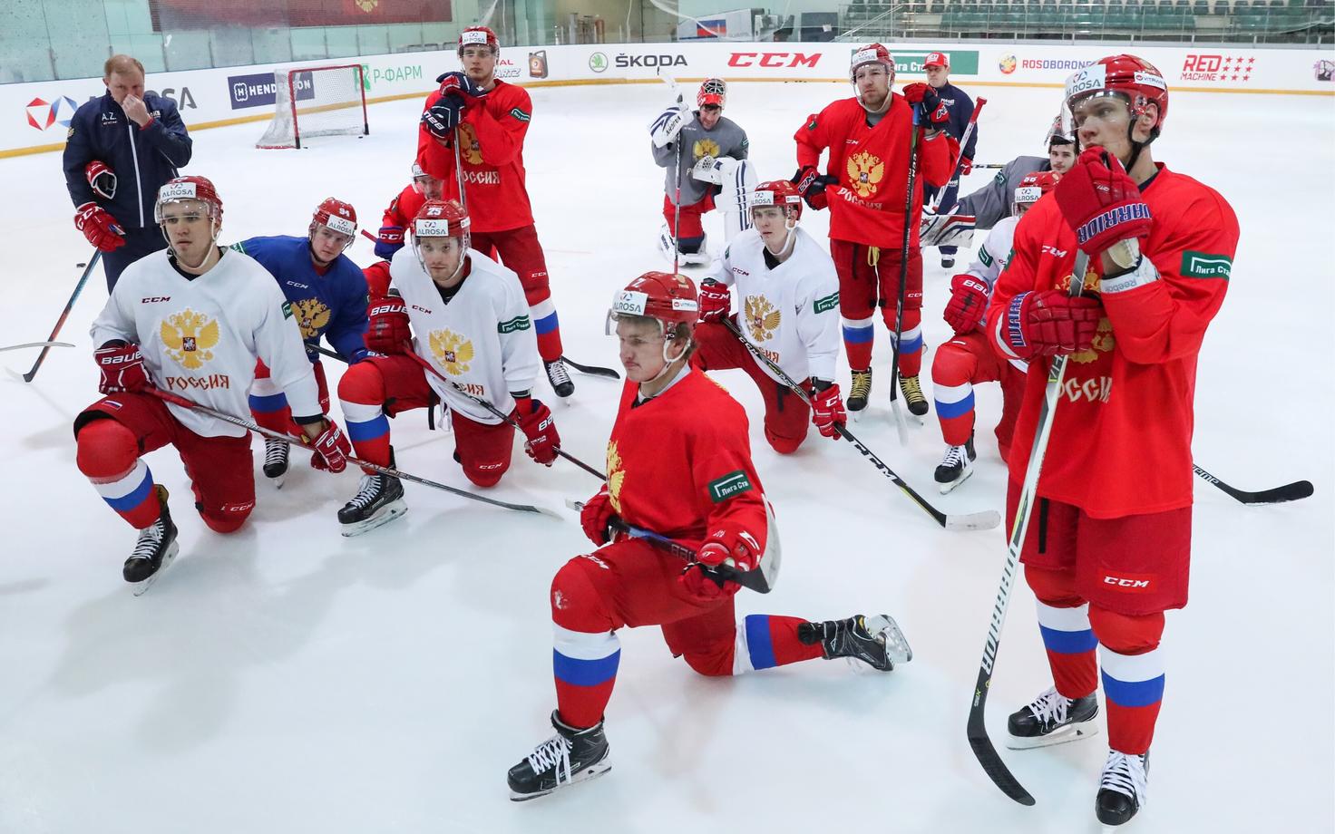 Первая тренировка сборной России перед ЧМ по хоккею 2018 состоялась 1 мая в Подмосковье.