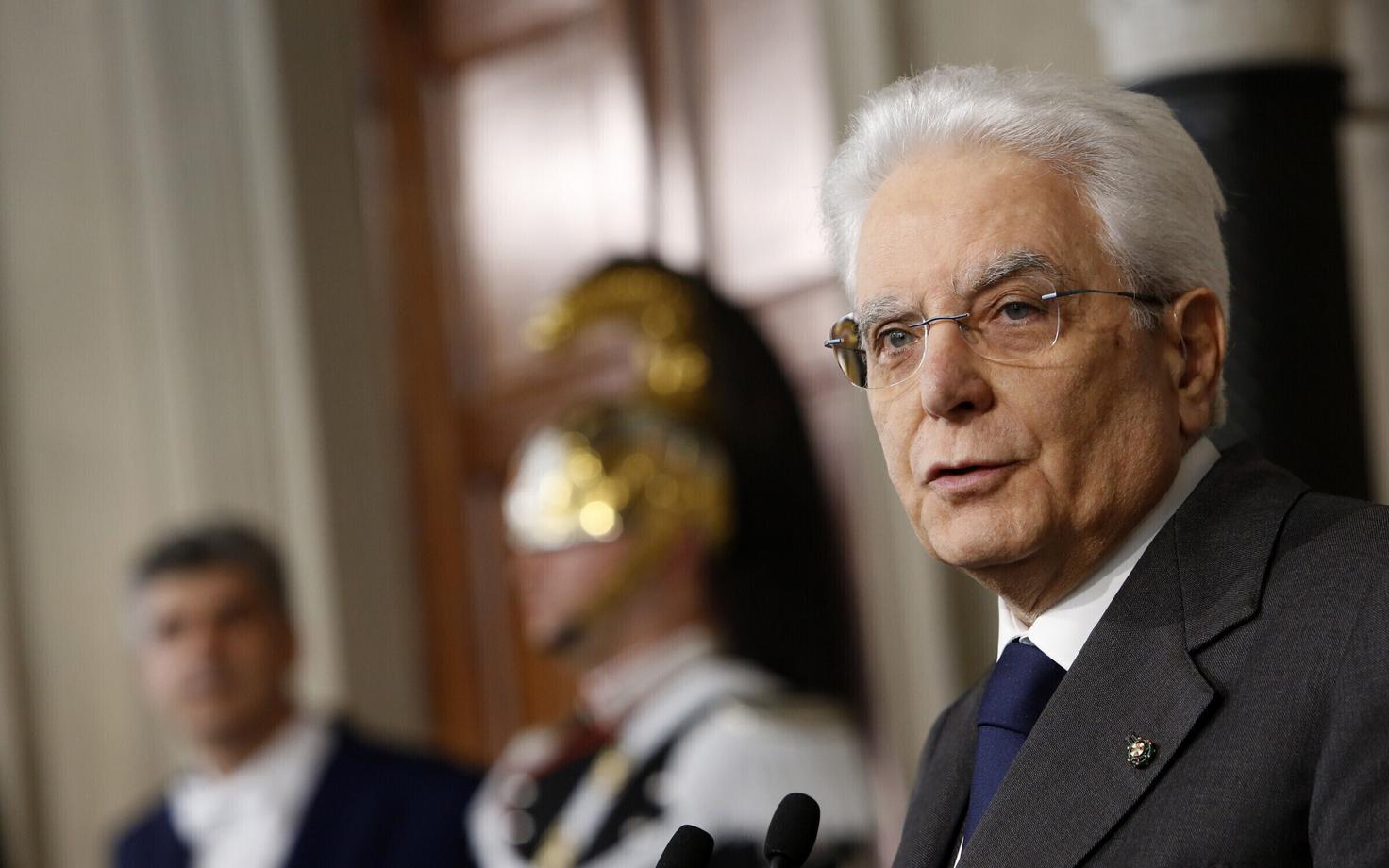 Itaalia president Sergio Mattarella.