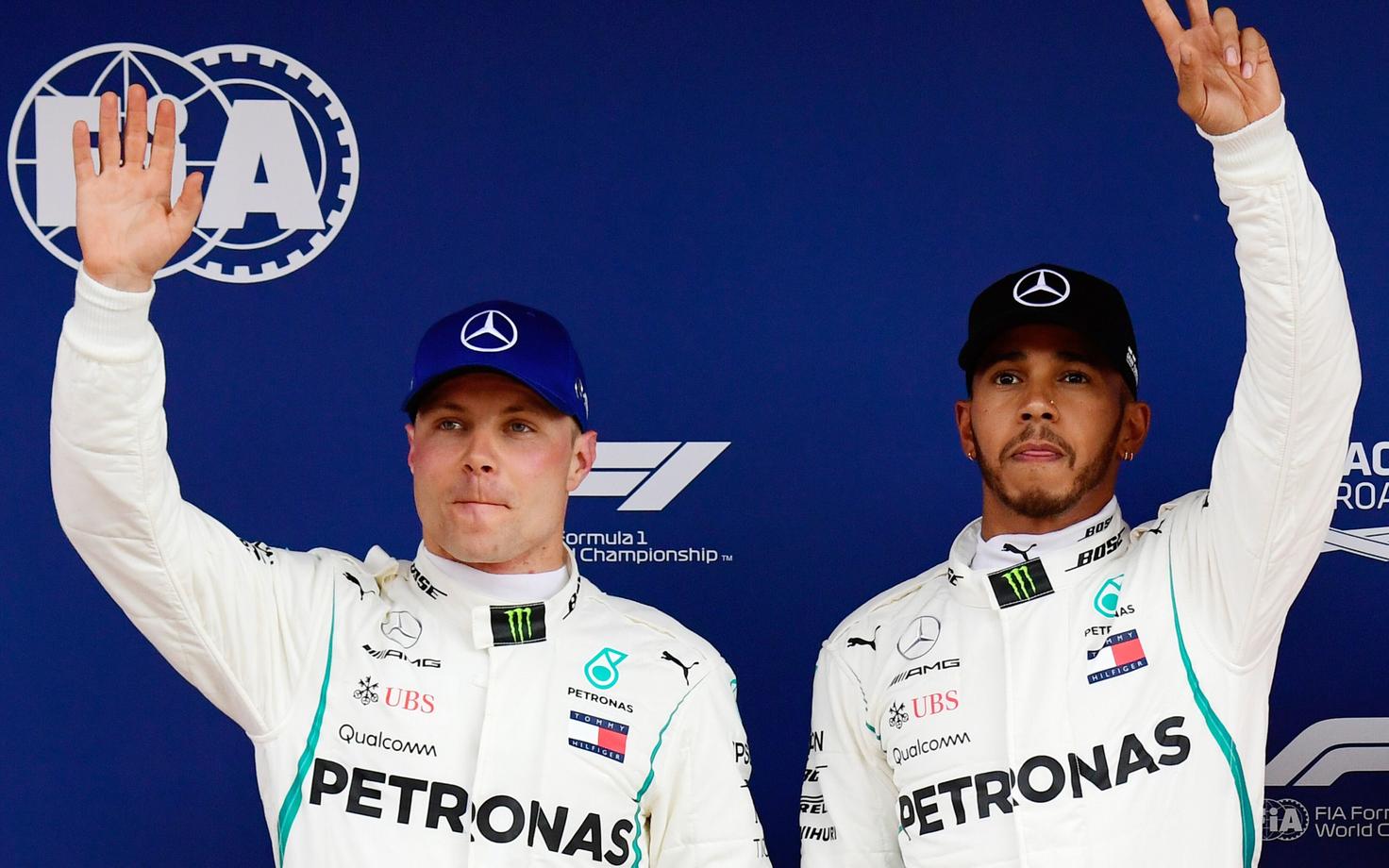 Valtteri Bottas ja Lewis Hamilton