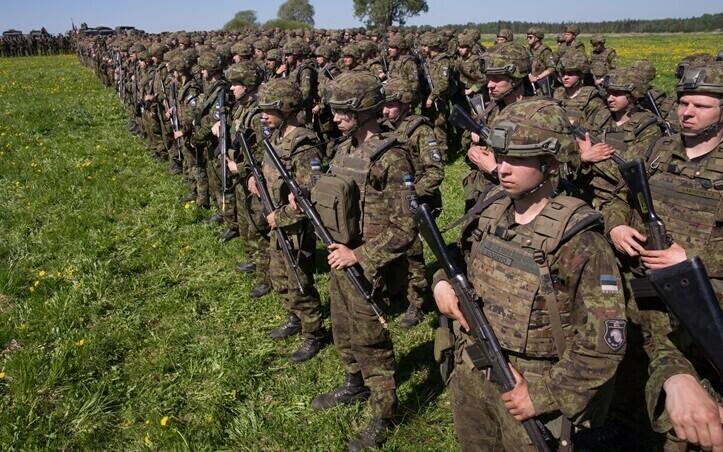 Estonian troops at the closing ceremony of Siil 2018.