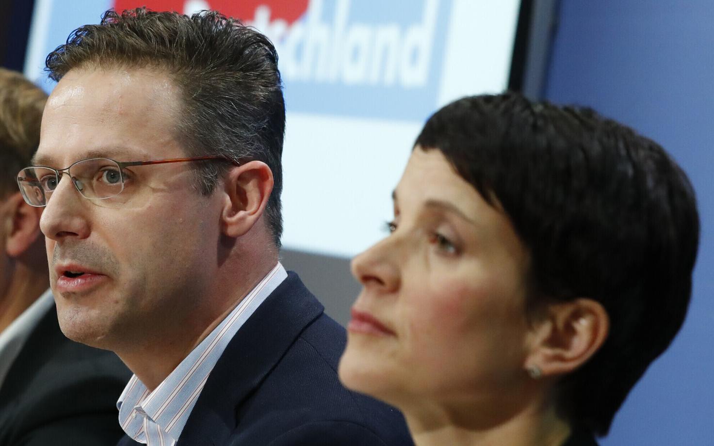 AfD (nüüdseks juba kunagised) poliitikud Marcus Pretzell ja Frauke Petry 2016. aasta detsembris.