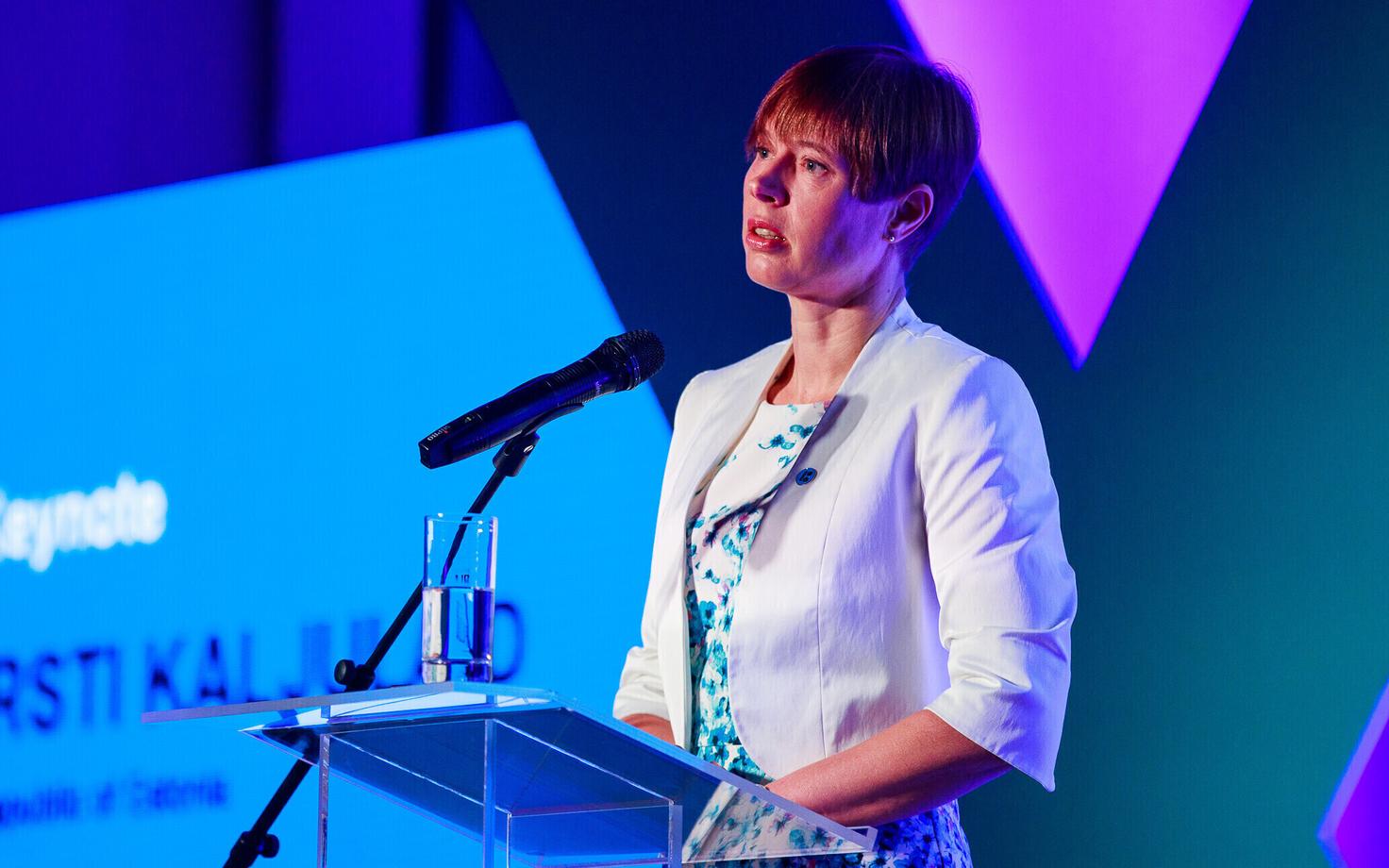 Estonian President Kersti Kaljulaid at CyCon 2018