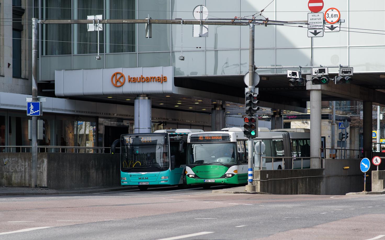Автобусы - самый распространенный вид общественного транспорта в Таллинне.