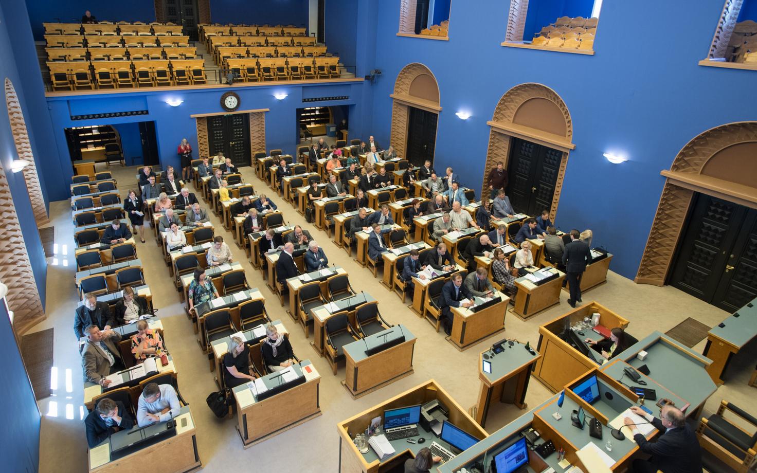 Зал заседаний Рийгикогу.