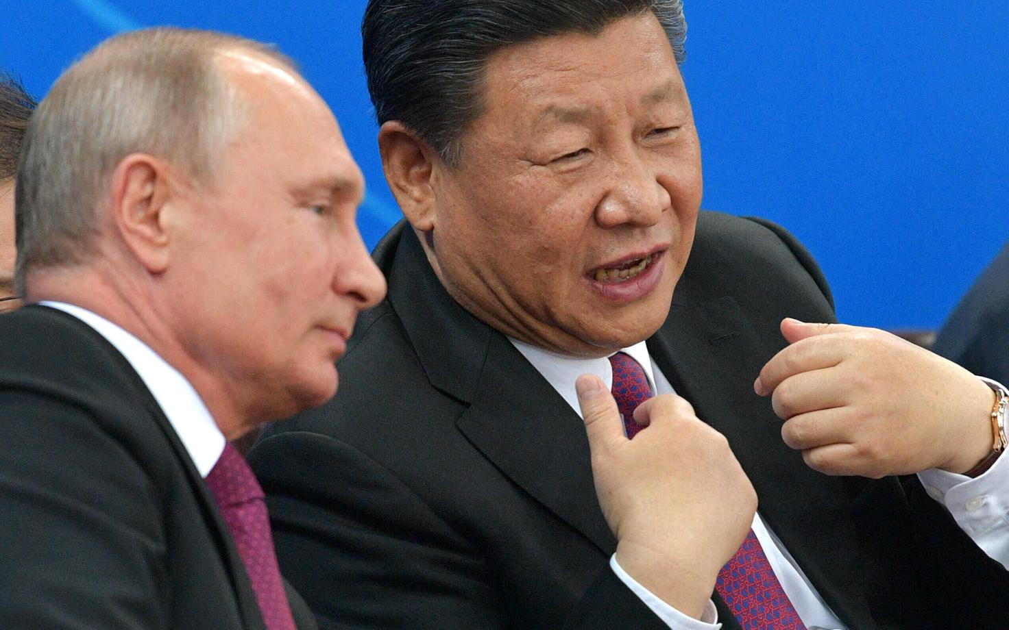 Vladimir Putin ja Xi Jinping.