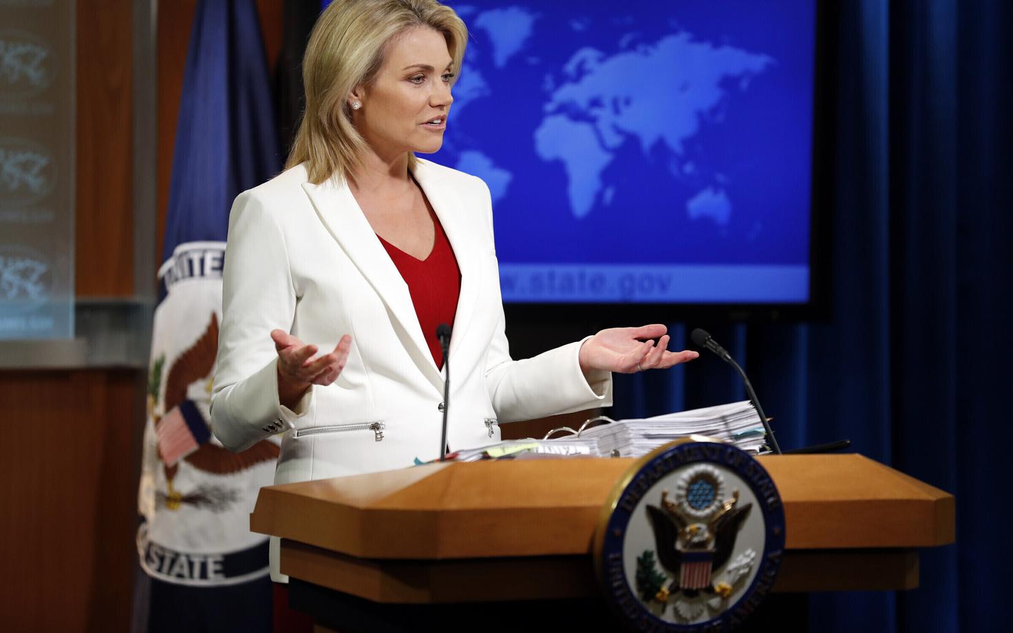 USA välisministeeriumi pressiesindaja Heather Nauert.