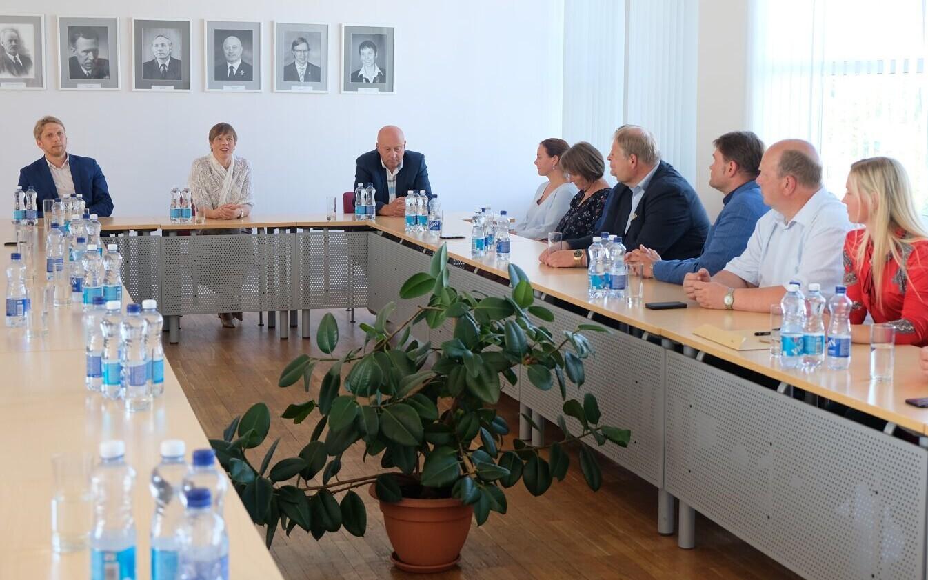 Kersti Kaljulaid visiidil Haapsalus.