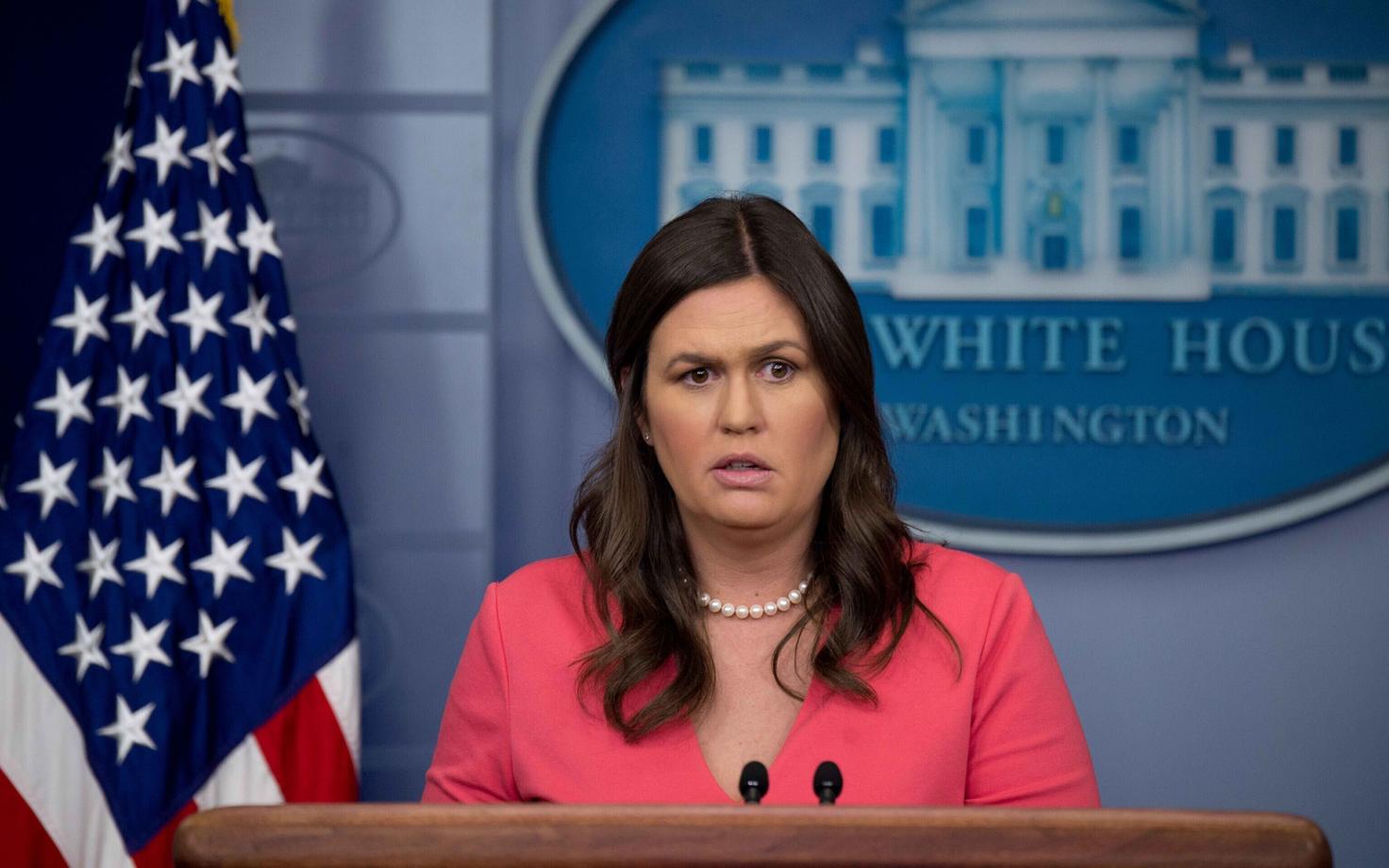 Valge Maja pressiesindaja Sarah Sanders.