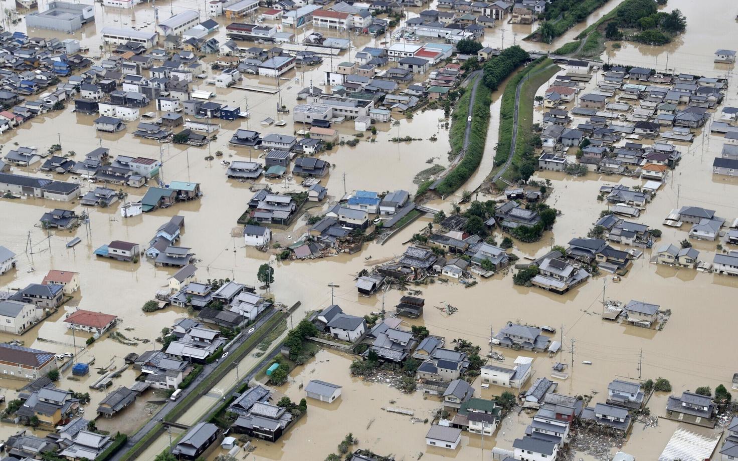 Наводнение в Японии.