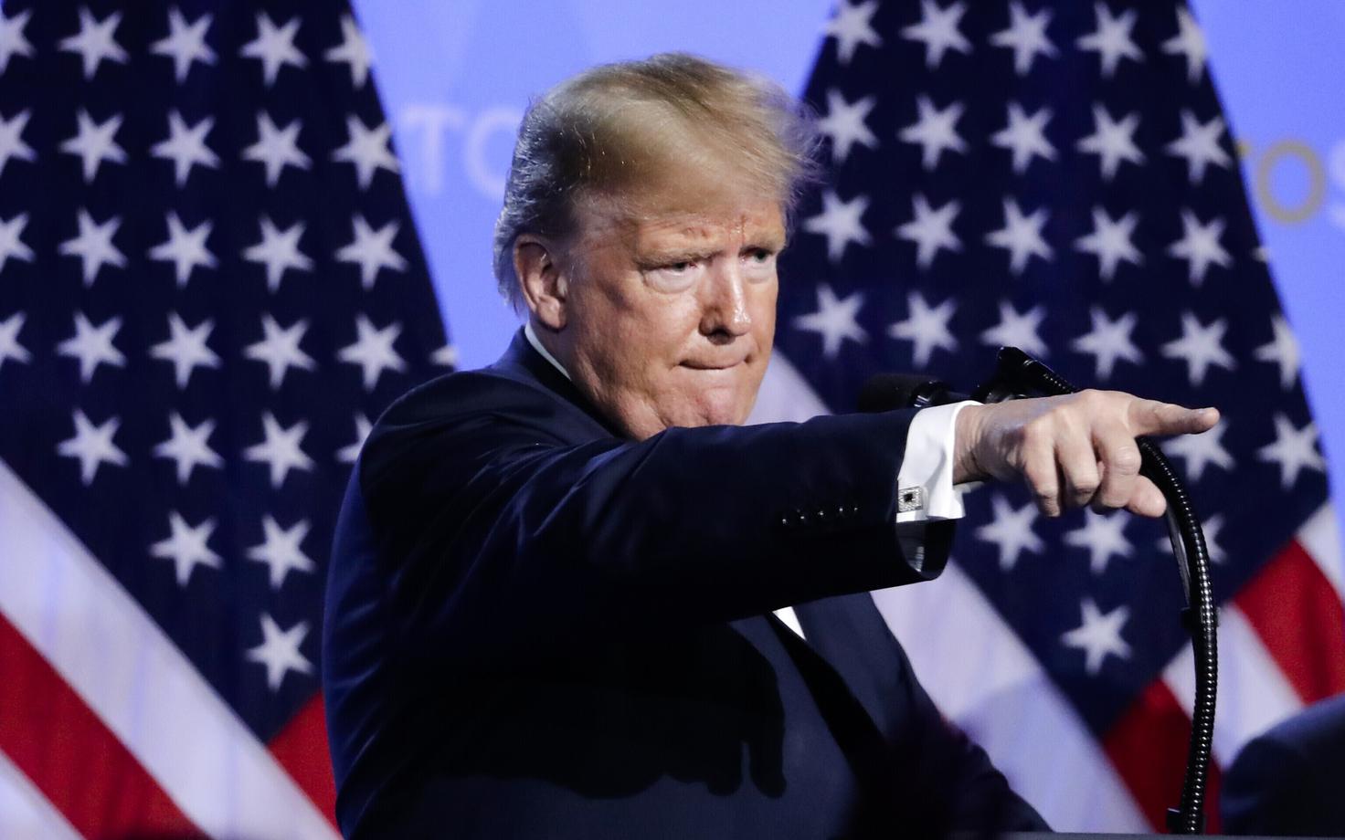 Президент США Дональд Трамп на саммиет НАТО