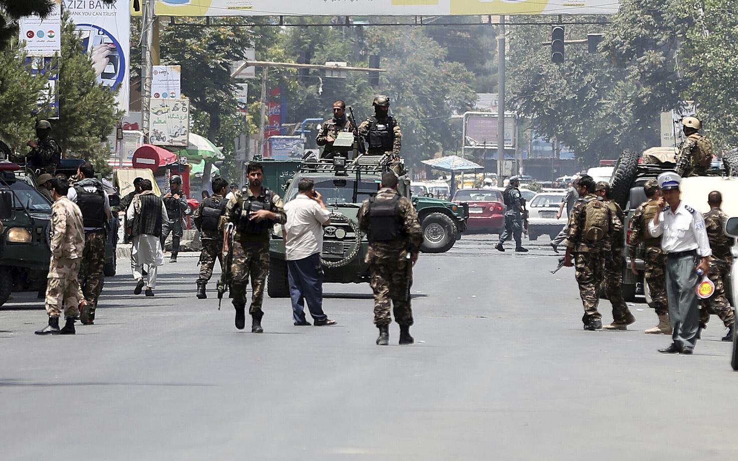 Julgeolekujõud Kabulis, arhiivifoto.