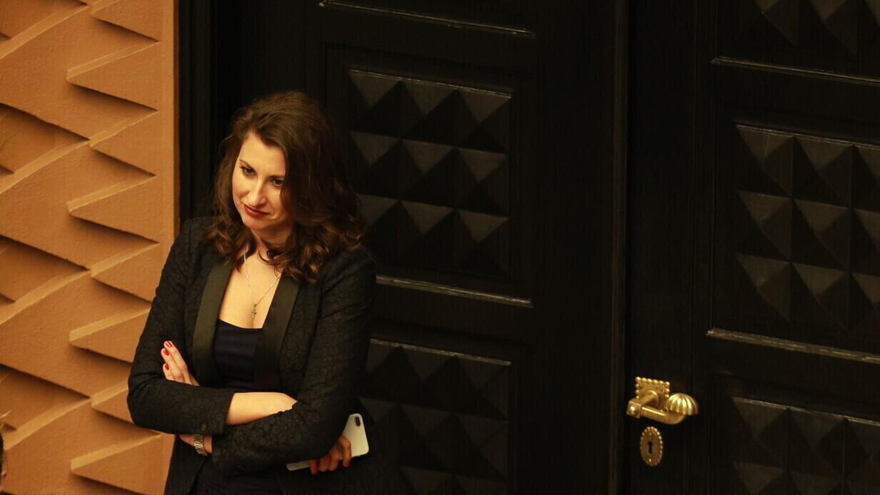 Olga Ivanova riigikogu saalis.