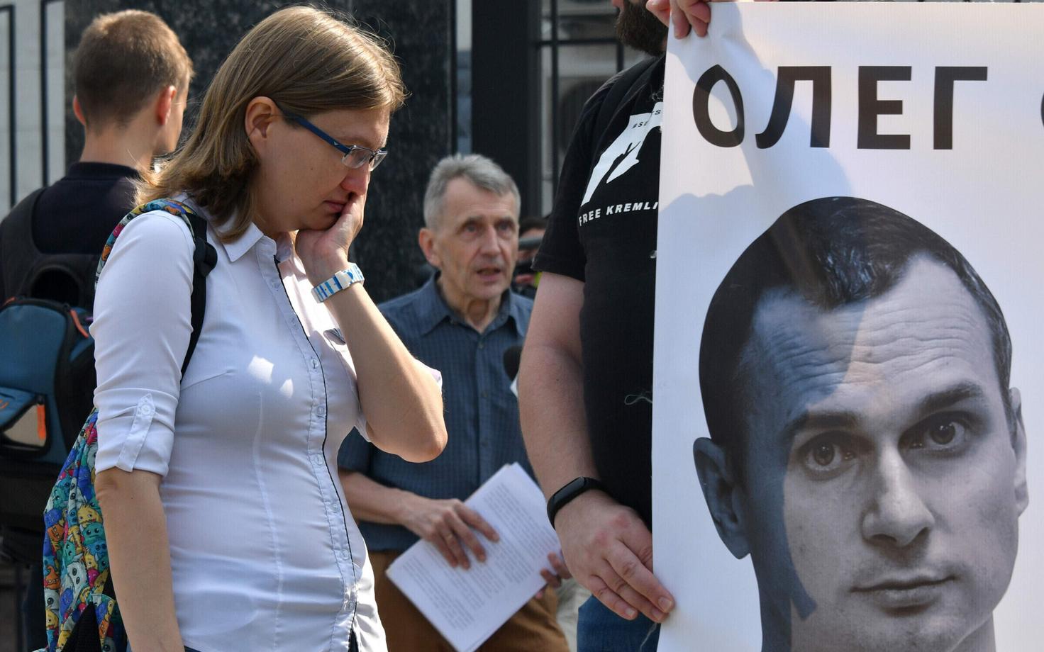 Акция в поддержку Олега Сенцова в Киеве.