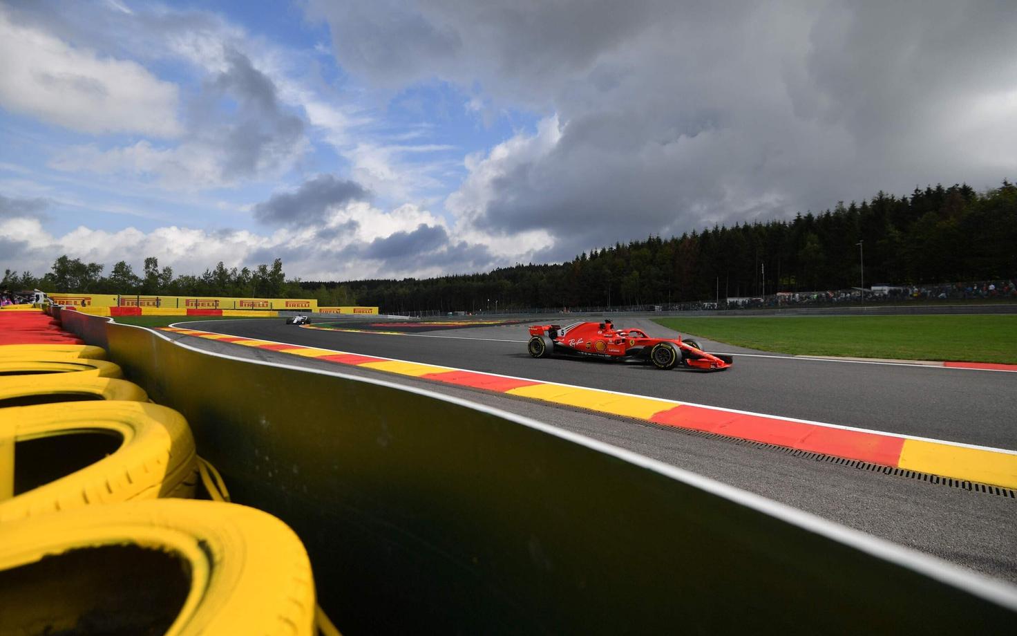 Sebastian Vettel Belgia GP esimesel vabatreeningul