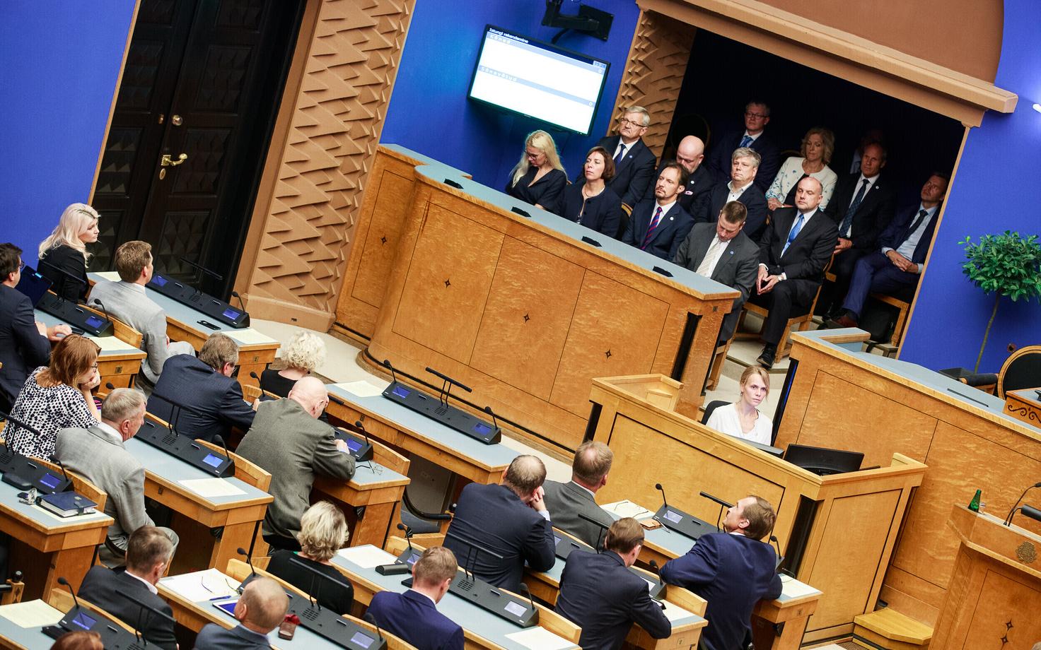 Riigikogu sügisistungjärgul.