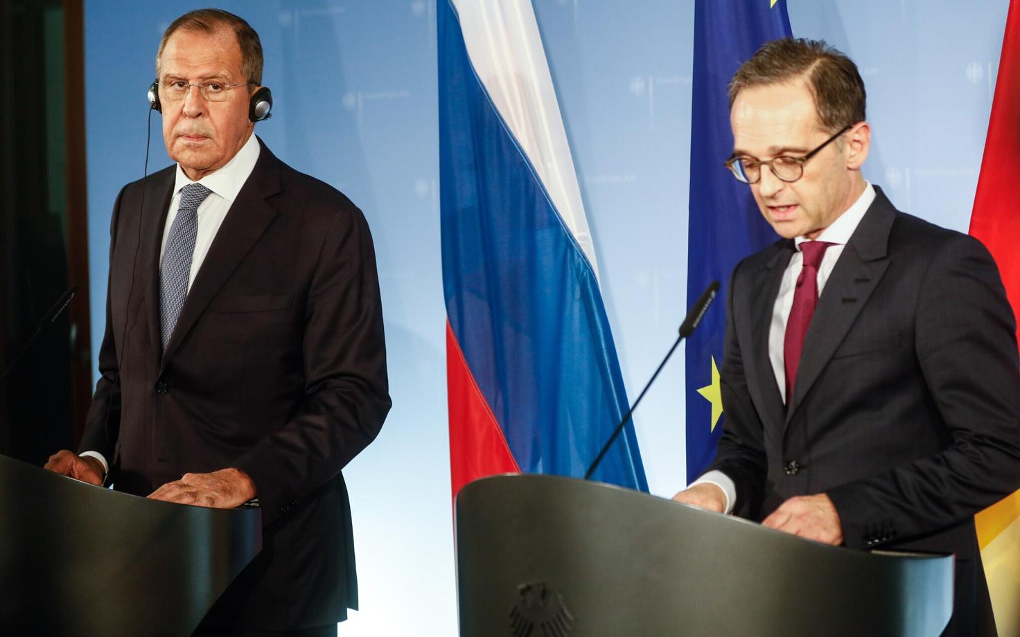 Venemaa välisminister Sergei Lavrov ja Saksamaa välisminister Heiko Maas.
