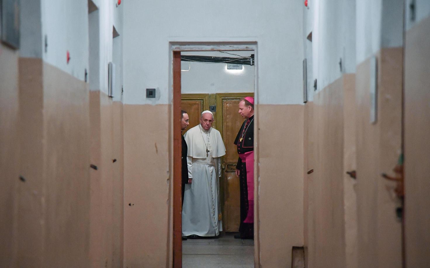 Paavst Franciscus Vilniuses okupatsioonide ja vabadusvõitlejate muuseumis.