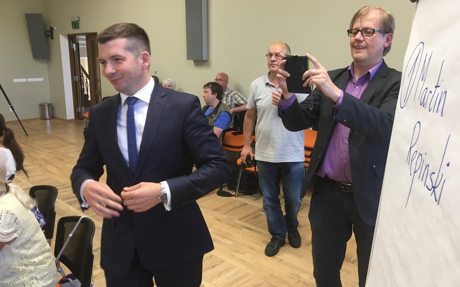 Martin Repinski in Jõhvi.