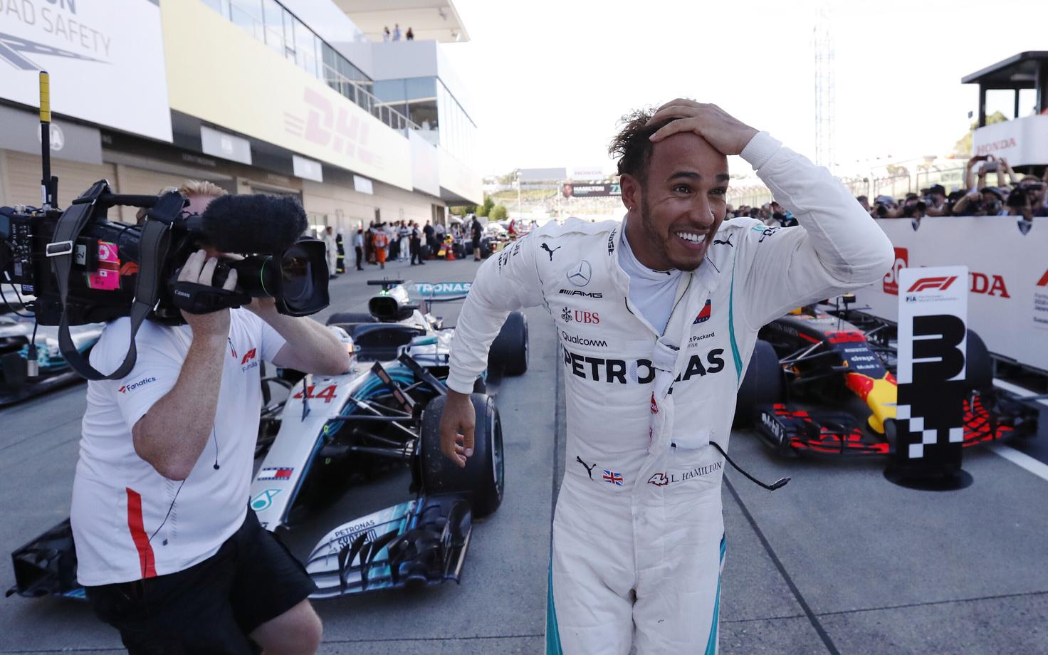 Lewis Hamilton võitis Jaapani GP-etapi