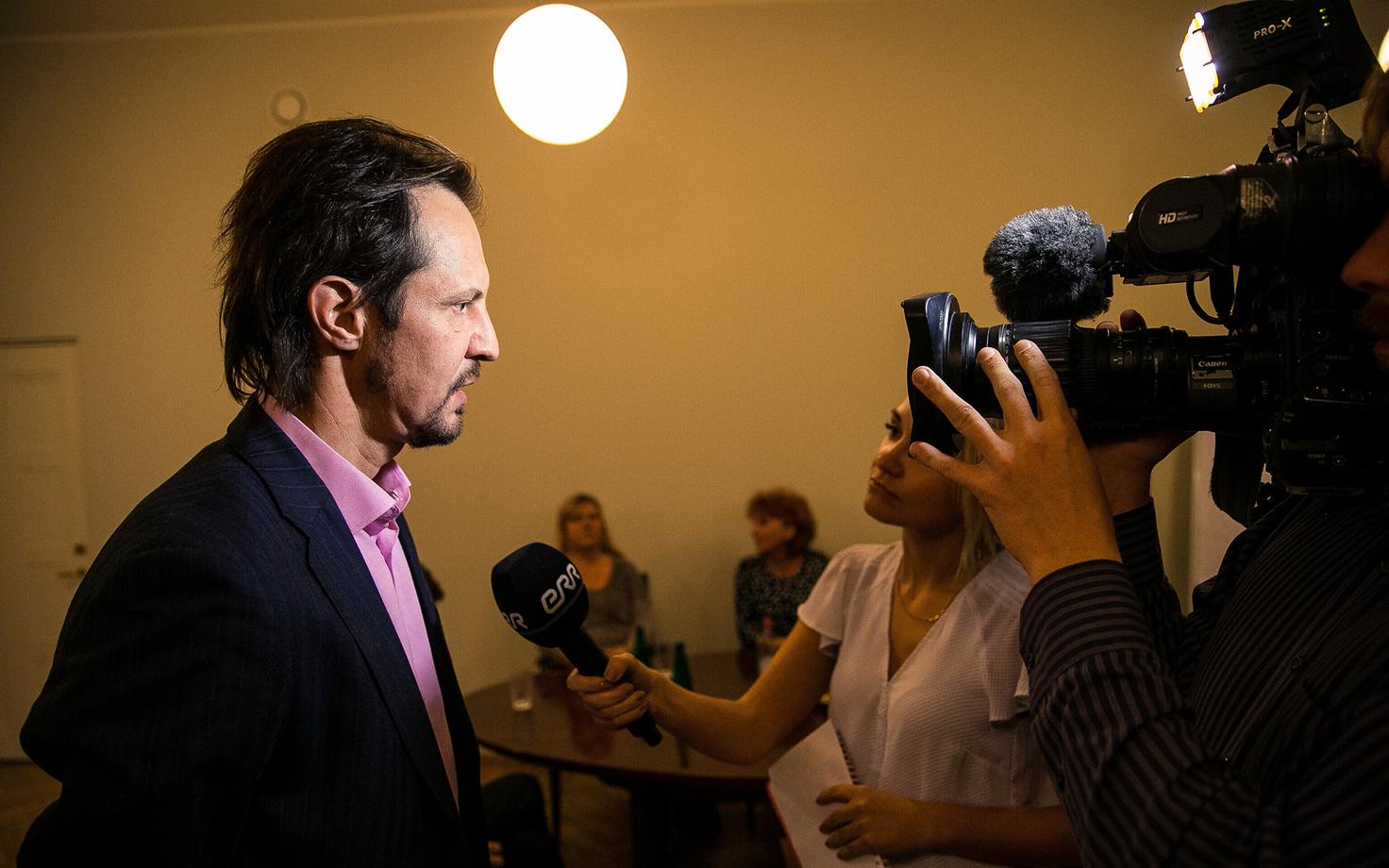 Министр культуры Индрек Саар на заседании совета Eesti Kontsert 30 октября.