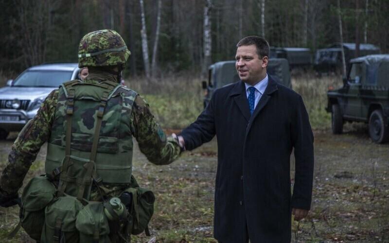 Prime Minister Jüri Ratas visited the snap exercise Okas 2018 on Friday. 2 November 2018.