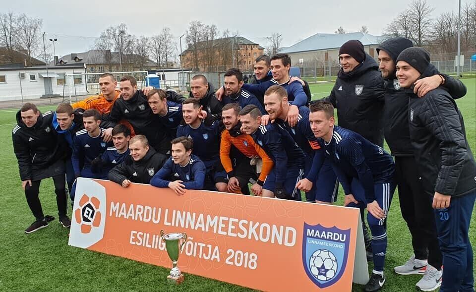 Команда из Маарду - победитель первой лиги.