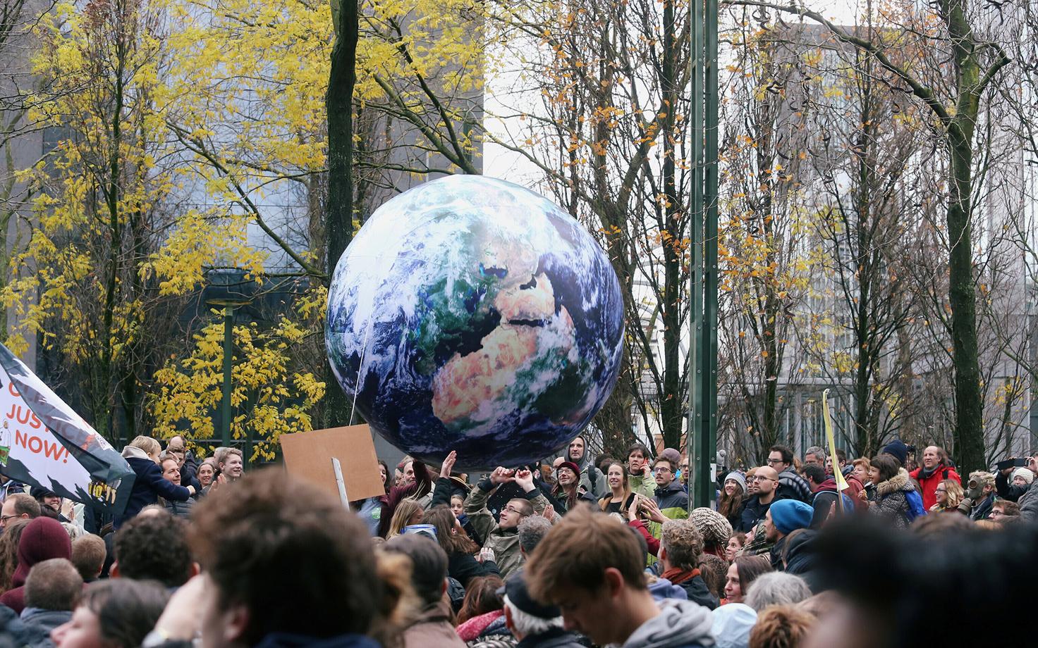 Kliimamuutuste vastane marss Brüsselis.
