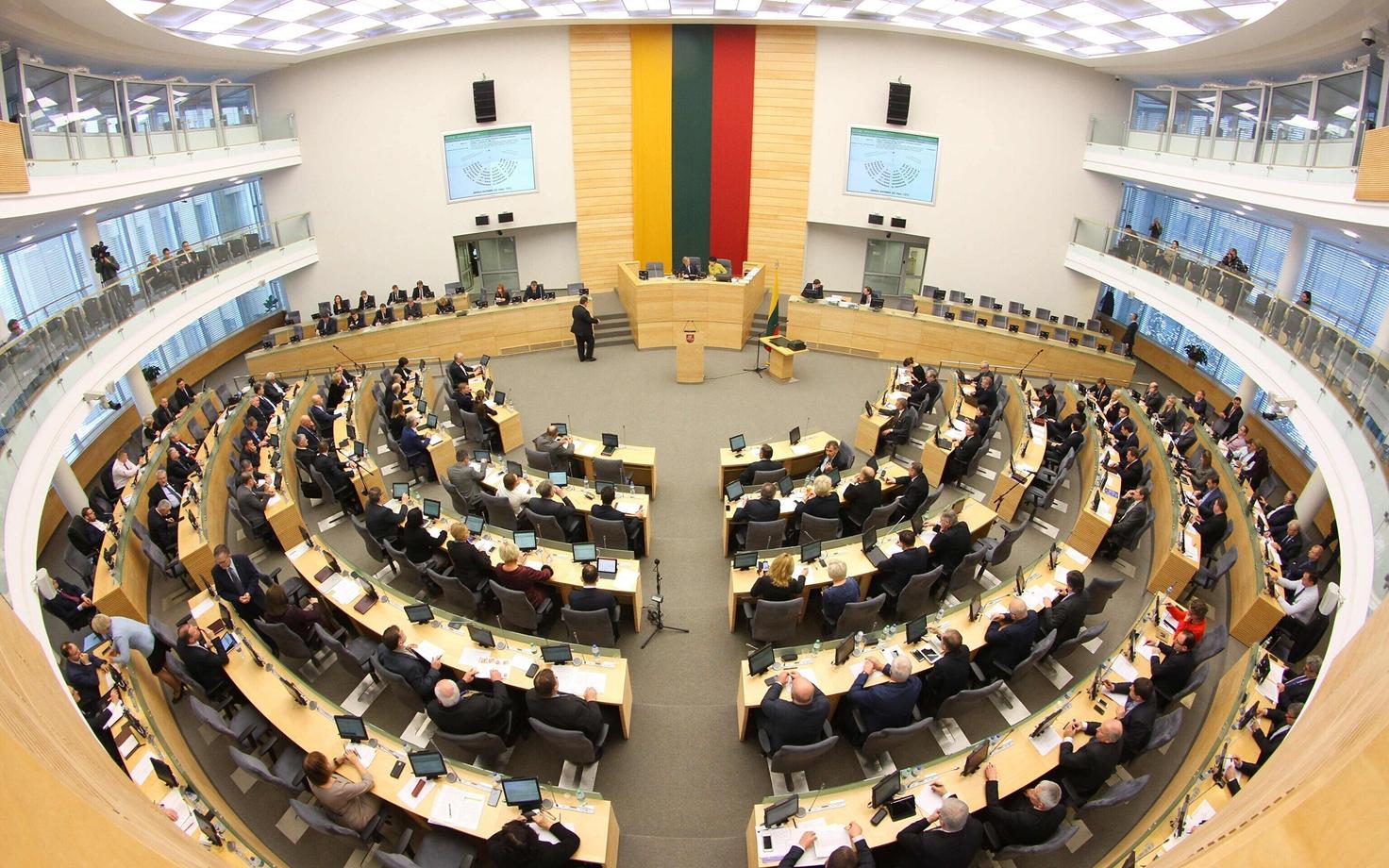 Leedu parlamendi saal.