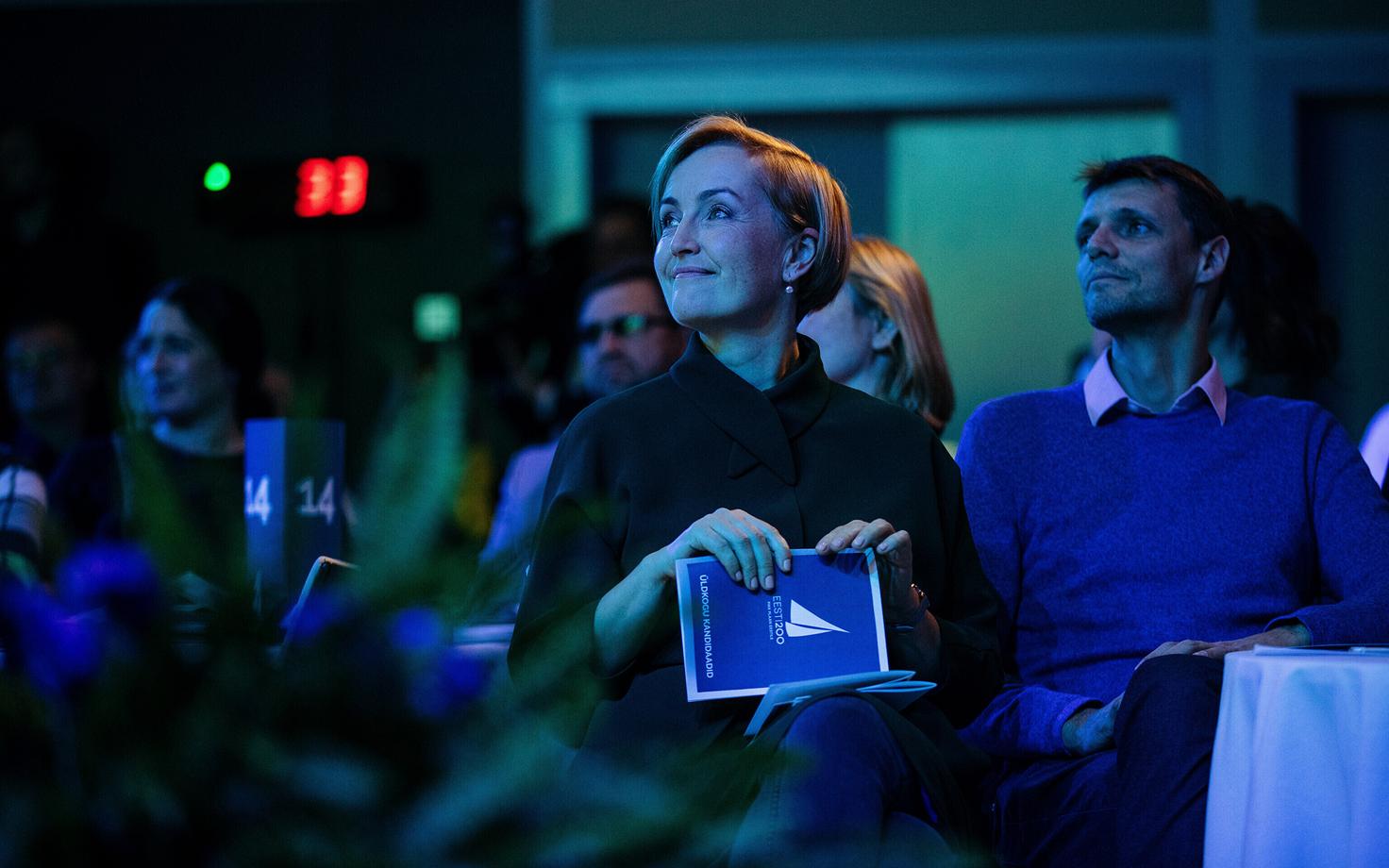 Chairwoman Kristina Kallas at the general meeting formally establishing Estonia 200 as a political party. November 2018.