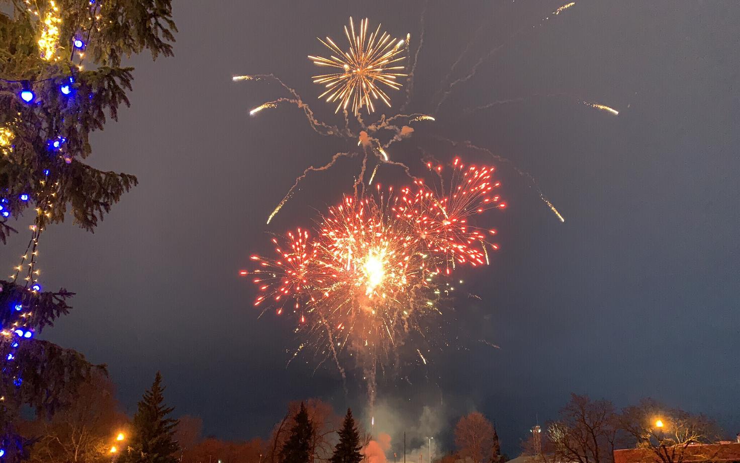 Фейерверк в Нарве.
