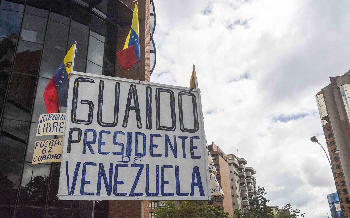 Акция протеста в Венесуэле.