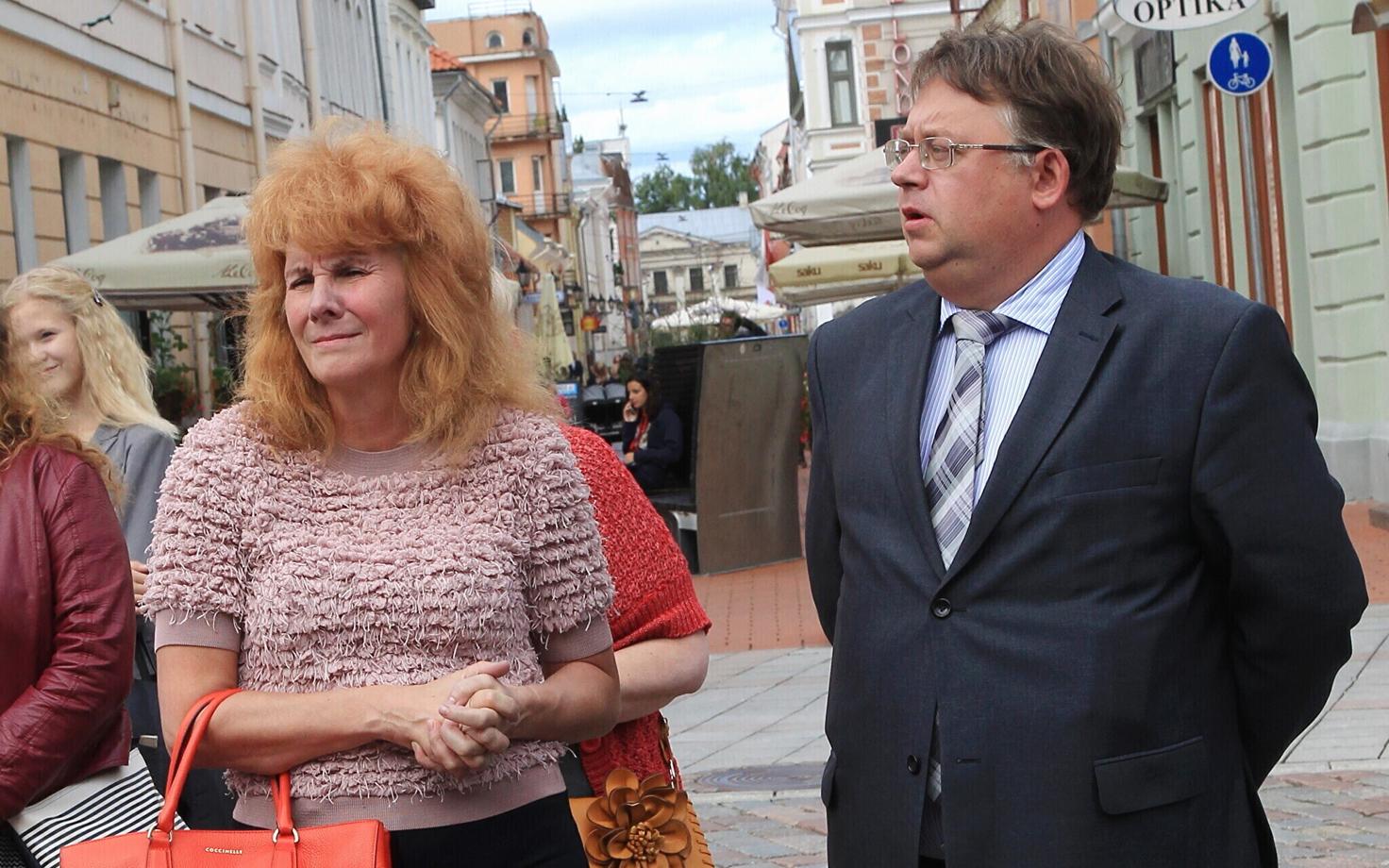 Теа Варрак и Март Лайдметс в Тарту в 2017 году.