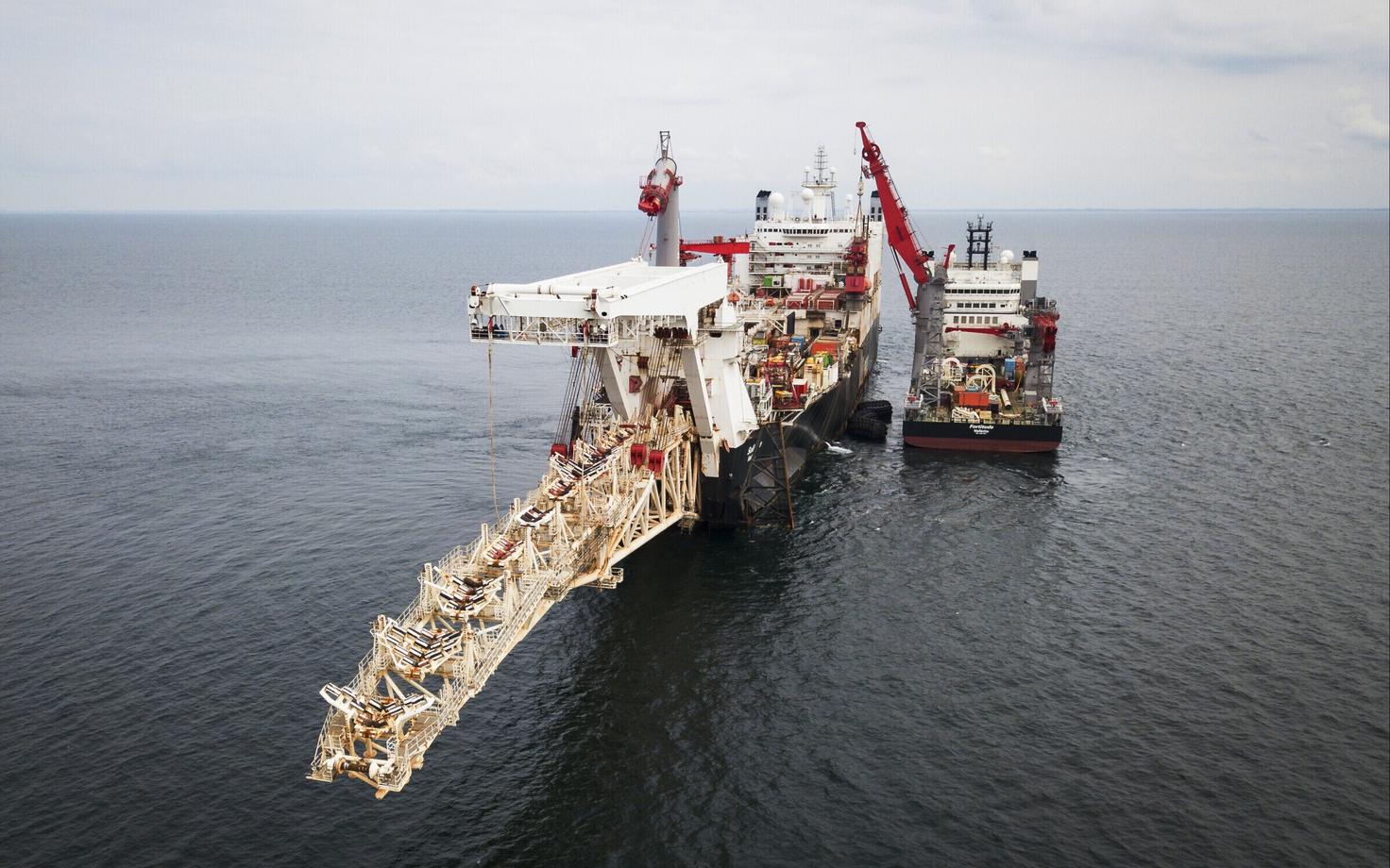 Nord Stream 2 toru paigaldamine 2018. aasta septembris.