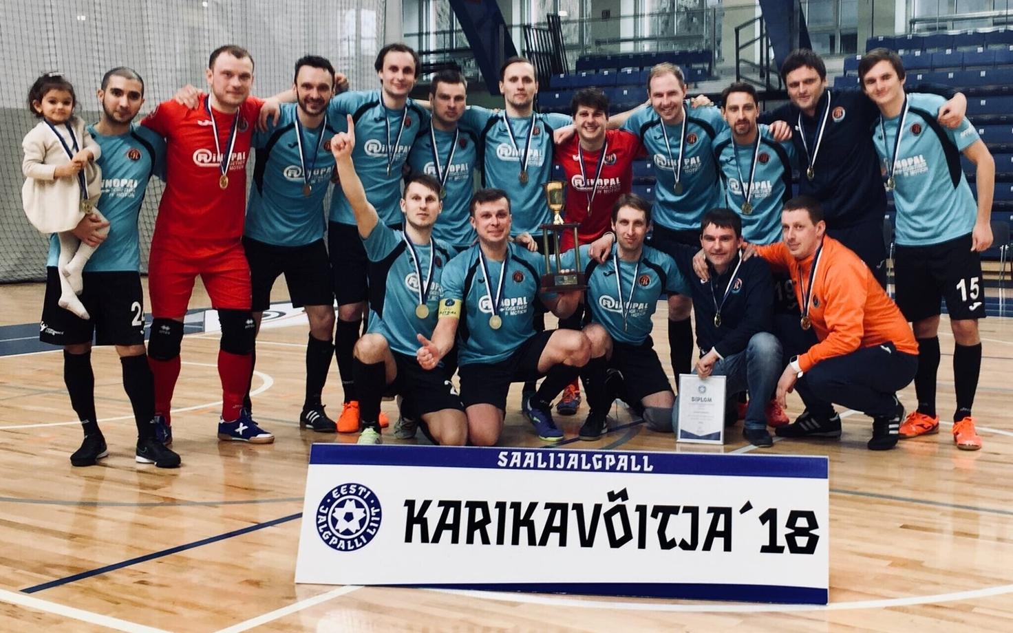 В прошлом сезоне команда из Виймси впервые выиграла Кубок Эстонии.