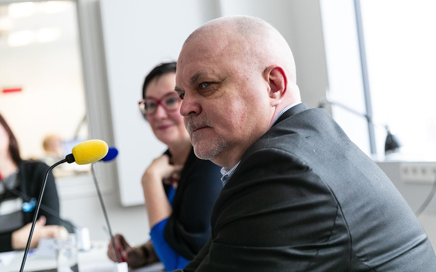 Урмас Рейтельманн на предвыборных дебатах на Vikerraadio.