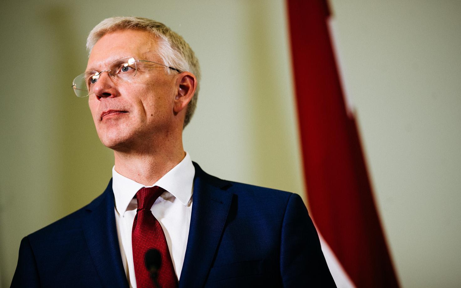 Läti peaminister Krišjanis Karinš Eestis.